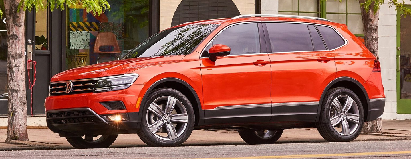 VW Tiguan side view parked