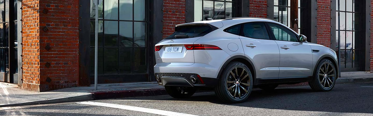 Rear view of the 2020 Jaguar E-Pace
