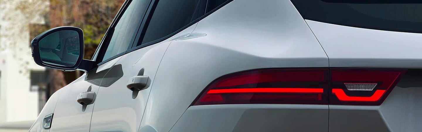Close up view of the 2020 E-Pace taillights