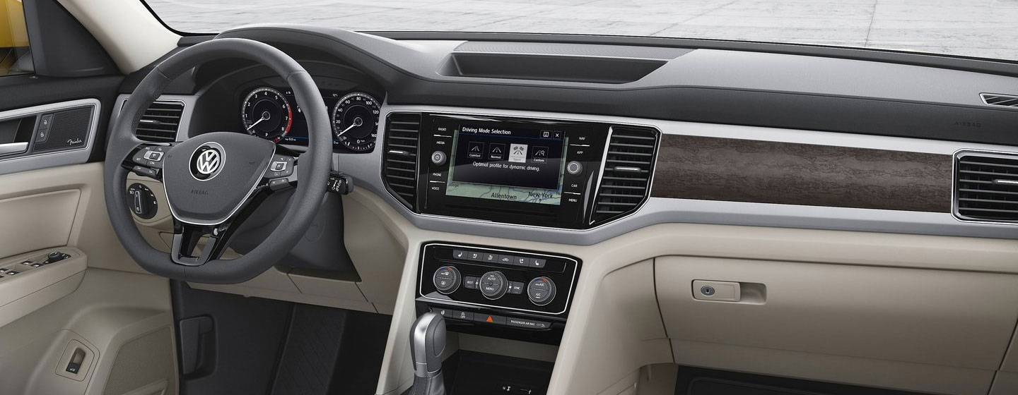Safety features and interior of the 2019 Volkswagen Atlas - available at our Volkswagen dealership in Tallahassee, FL
