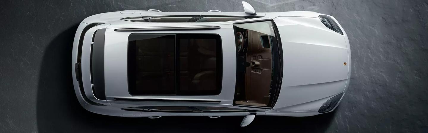 Aerial view of Porsche Cayenne