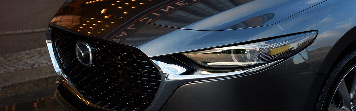 Front grille of the 2019 Mazda3, available at Werner Mazda