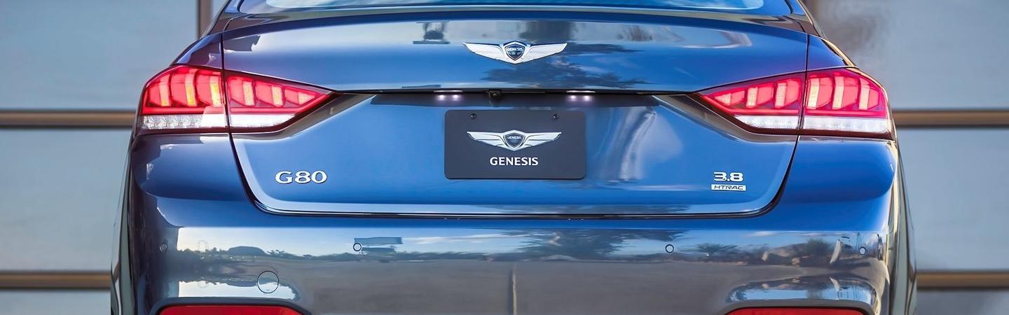 Rear view of the Genesis G80