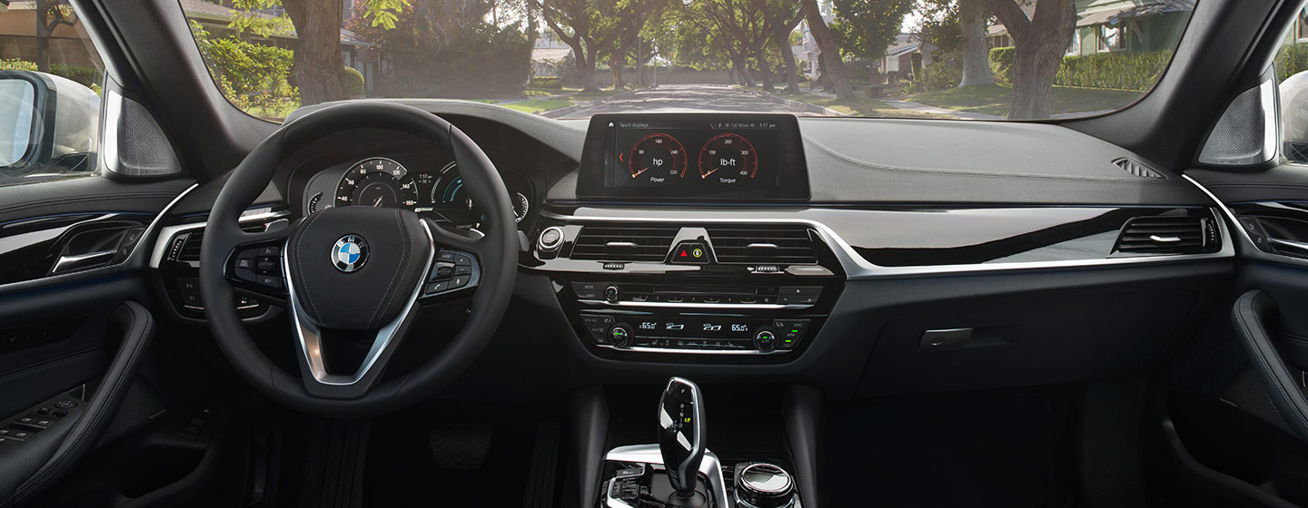Safety features and interior of the 2019 BMW 5 Series - available at our BMW dealership near Savannah, GA.