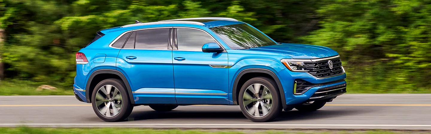 VW SUV Comparison sky color car on road