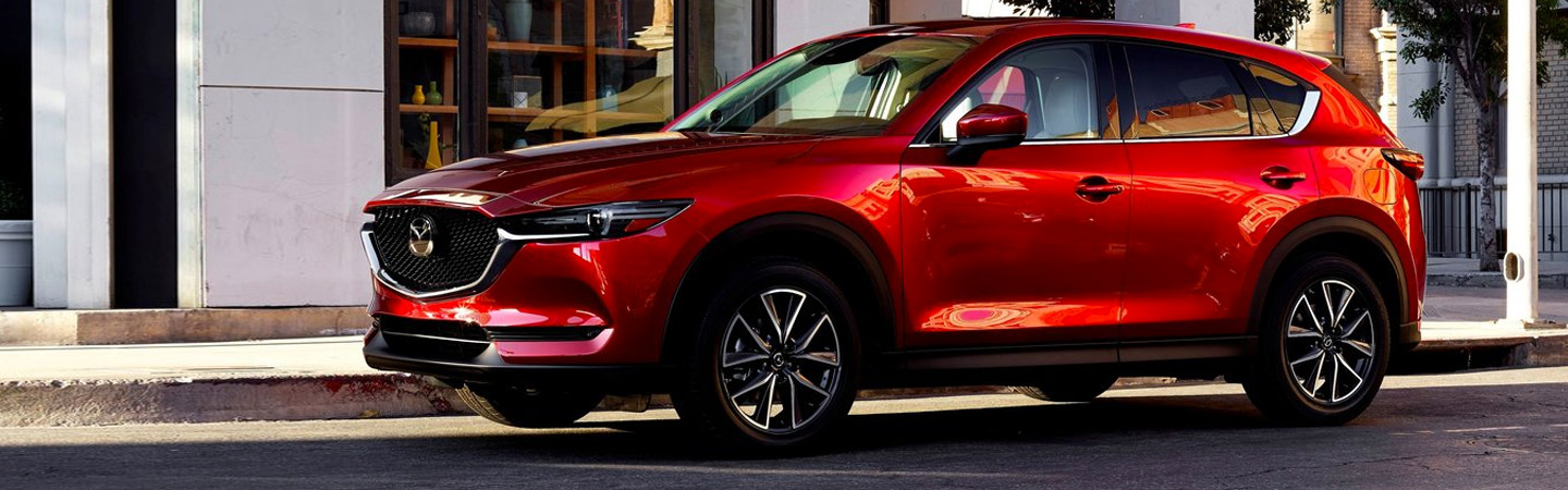 Side view of the 2019 Mazda CX-5 in motion