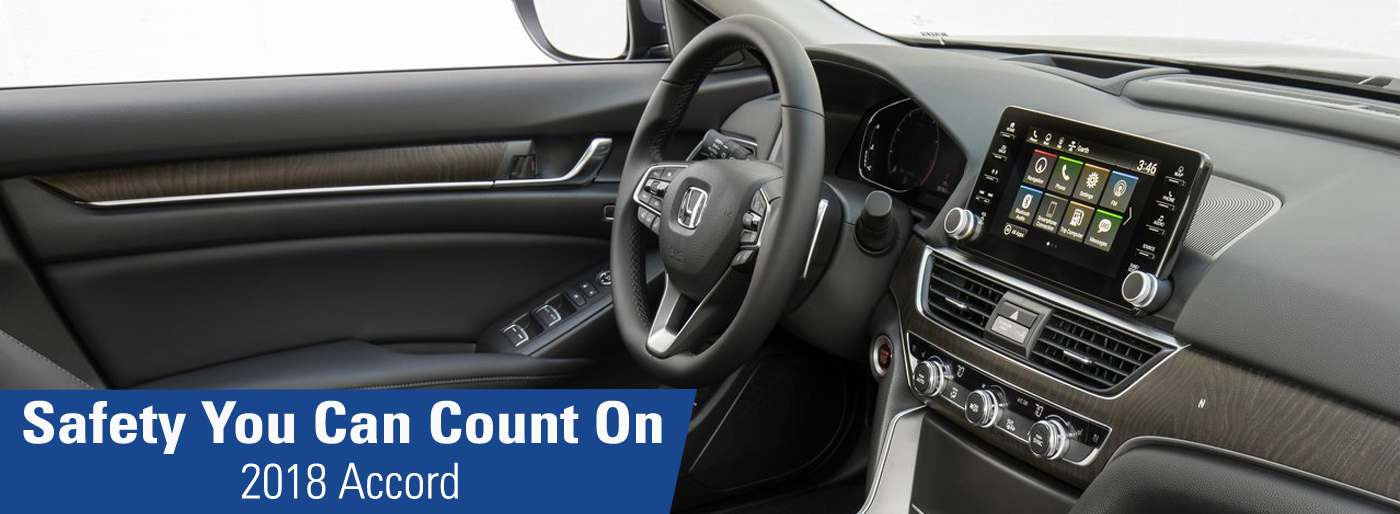 Safety features and interior of the 2018 Honda Accord - available at Honda of Fort Myers near Bonita Springs and Fort Myers, F