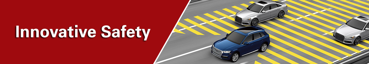 2019 Audi Q5 Compared to Mercedes-Benz GLC, Safety, Impending Collision System Audi Pre Sense City Forward Collision Warning Pedestrian Warning Pre Collision Braking Audi Oklahoma City, Oklahoma City OK, Bethany, Edmond, El Reno, Midwest City, Norman