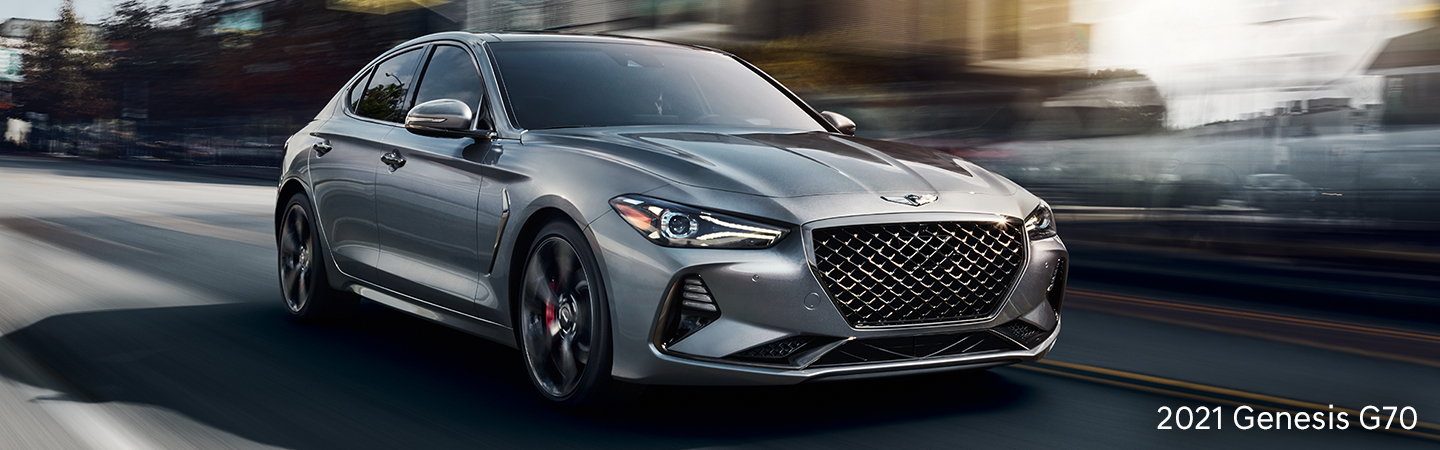 2021 Genesis G70 in motion