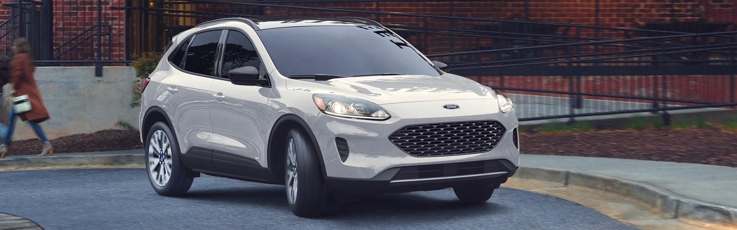 White Ford Escape front passenger view
