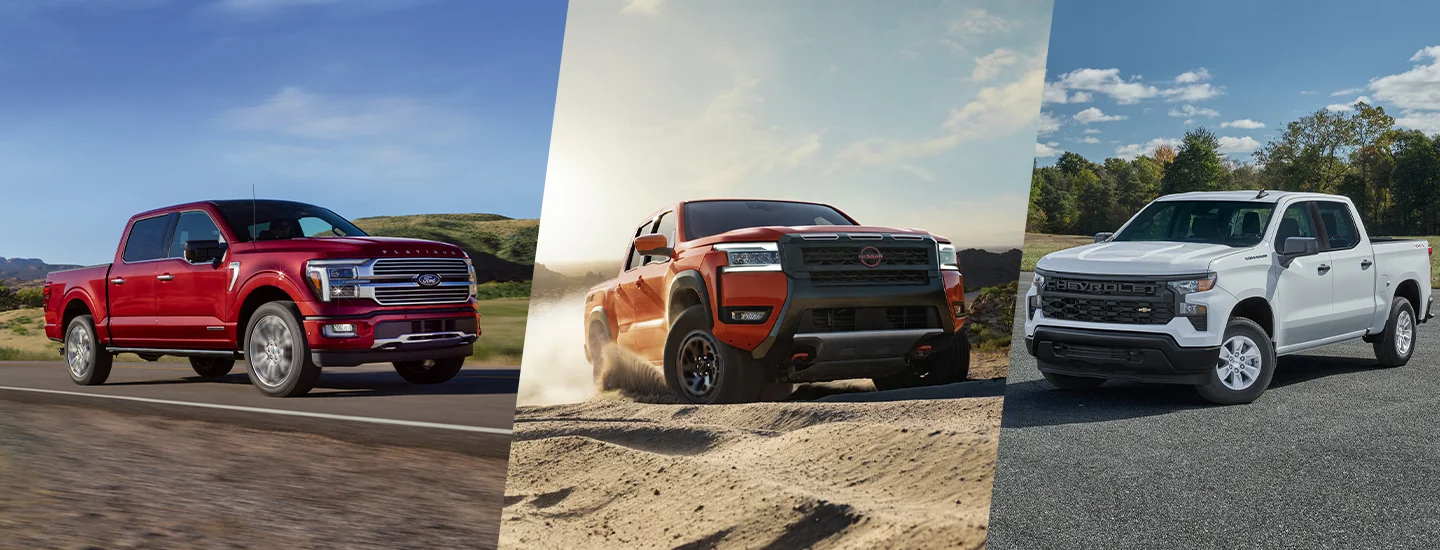 2025 Ford F-150 vs. Nissan Frontier and Chevy Silverado