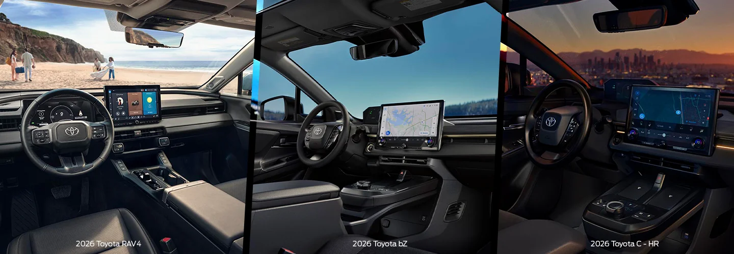 2026 Toyota lineup interior views