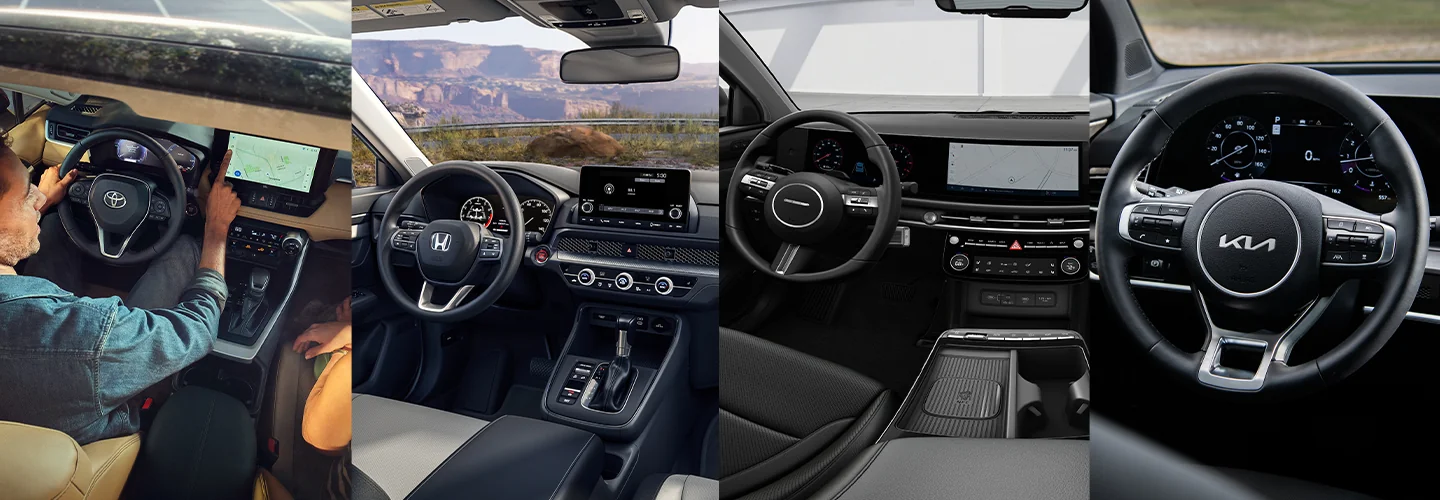 Inside view of all car models