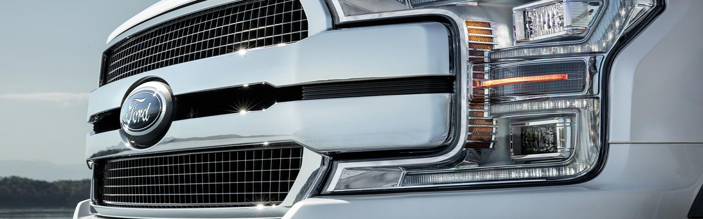 2020 Ford F-150 grille and headlight
