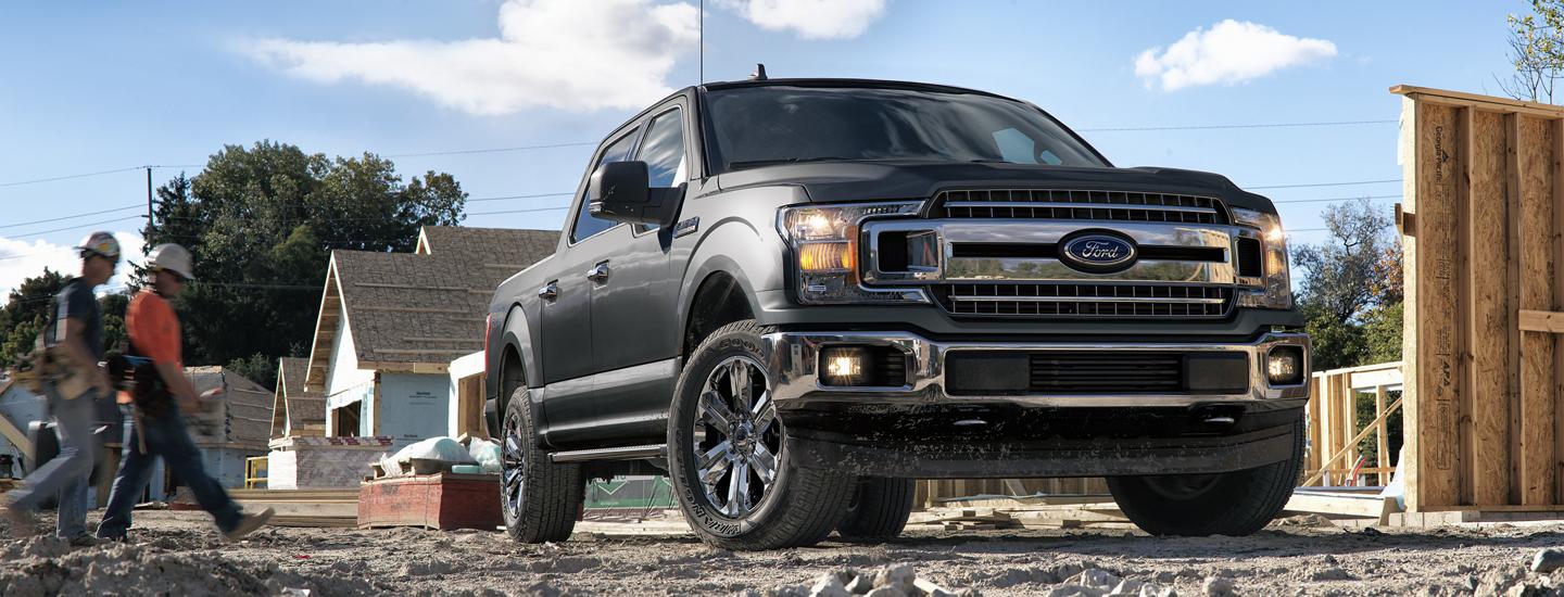 2020 Ford F-150 on the job site parked front view
