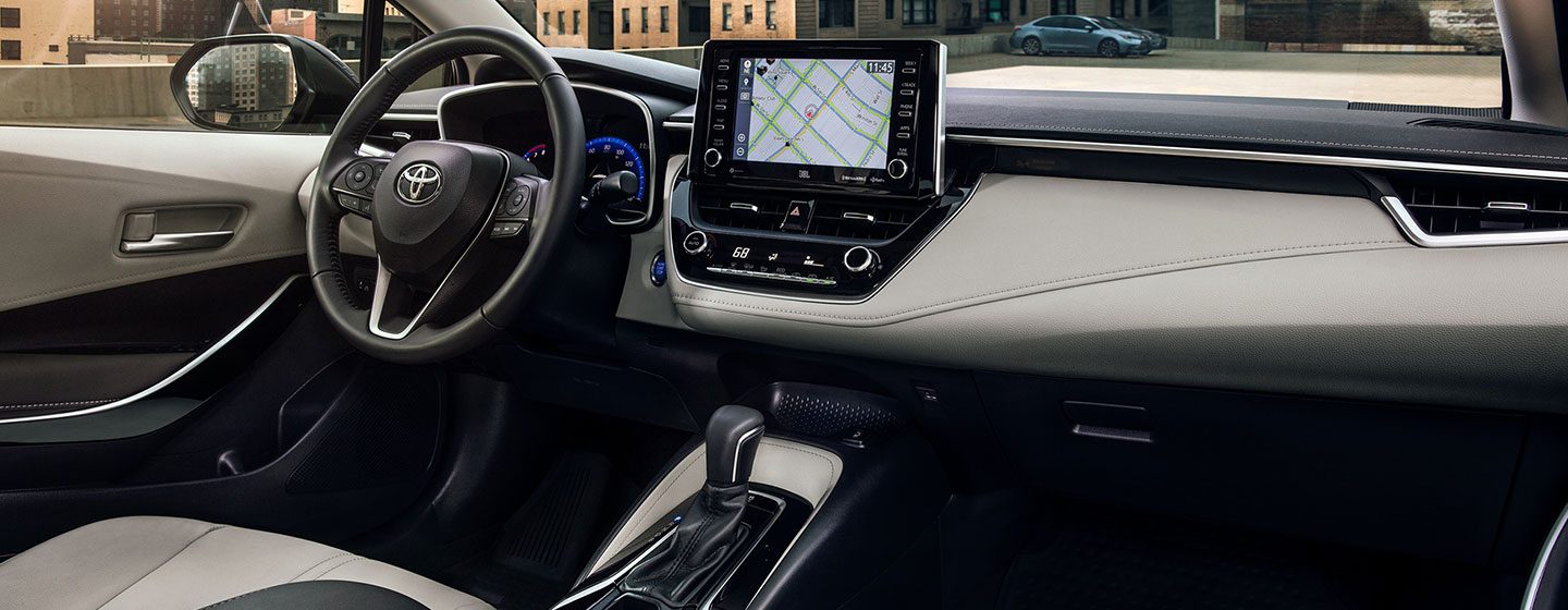 Safety features and interior of the 2020 Toyota Corolla - available at our Toyota dealership in Columbus, GA.