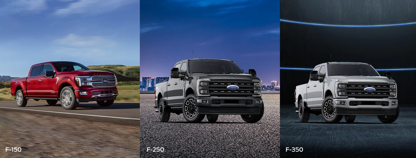 2025 Ford F-150 vs F-250 vs F-350
