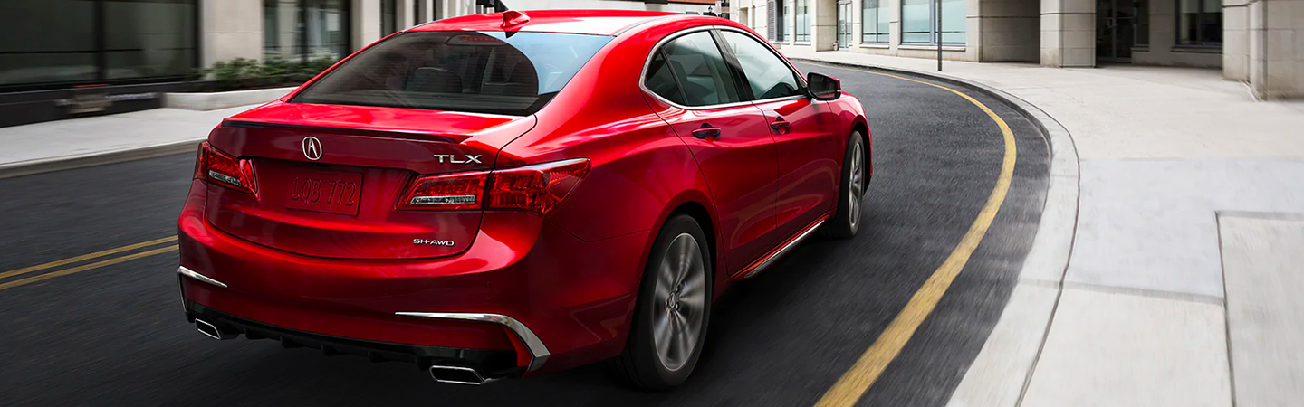 Rear passenger view of the 2020 TLX 