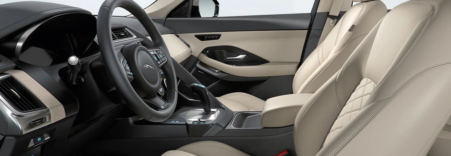 Safety features and interior of the 2019 Jaguar E-PACE - available at our Jaguar dealership in Honolulu, HI