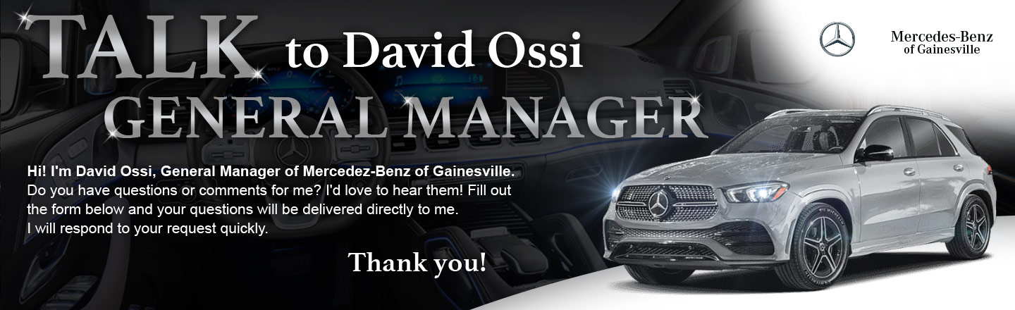 Talk To The General Manager Mercedes Benz Of Gainesville
