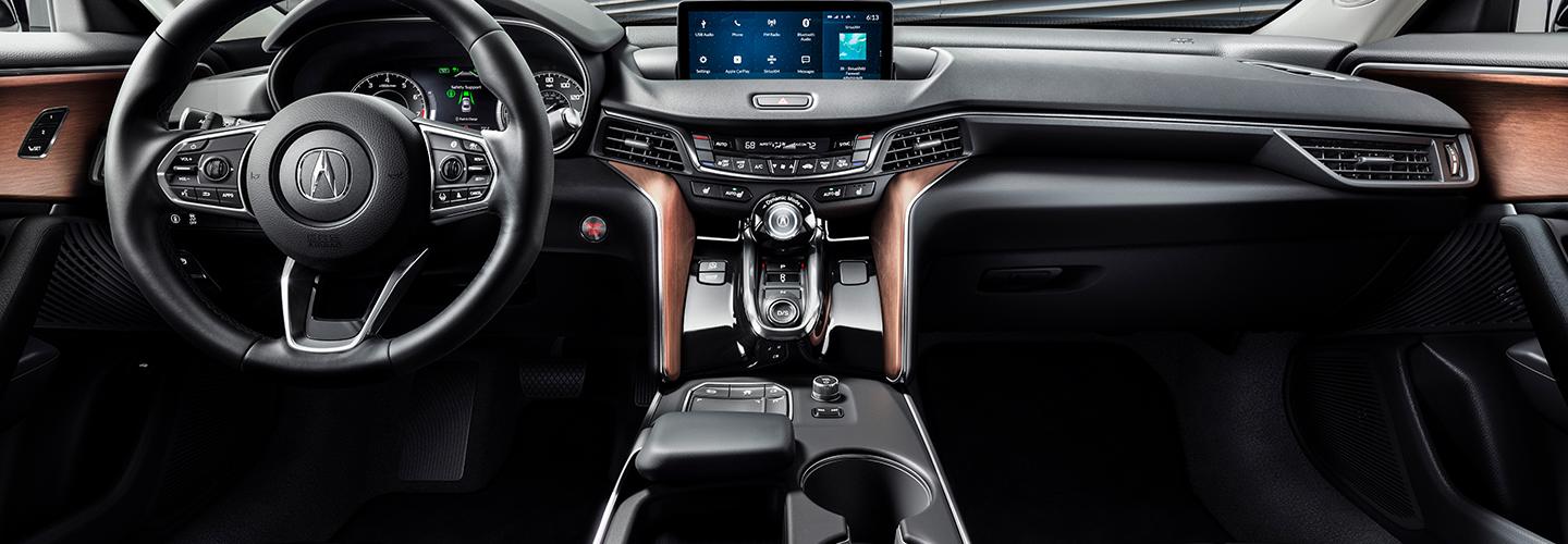 Interior view of the 2021 Acura
