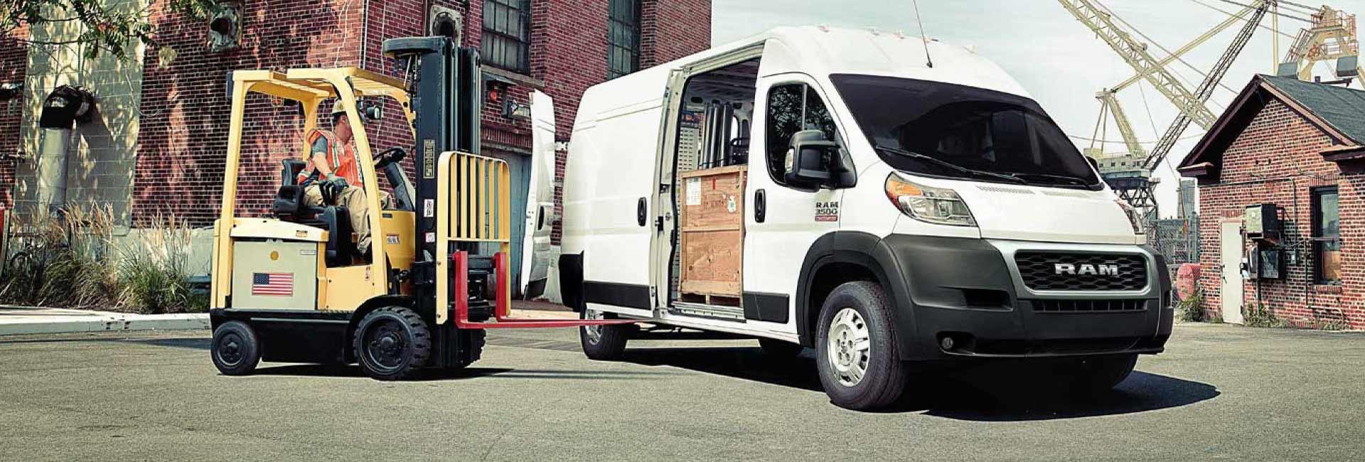 Side view of a RAM Commercial Van