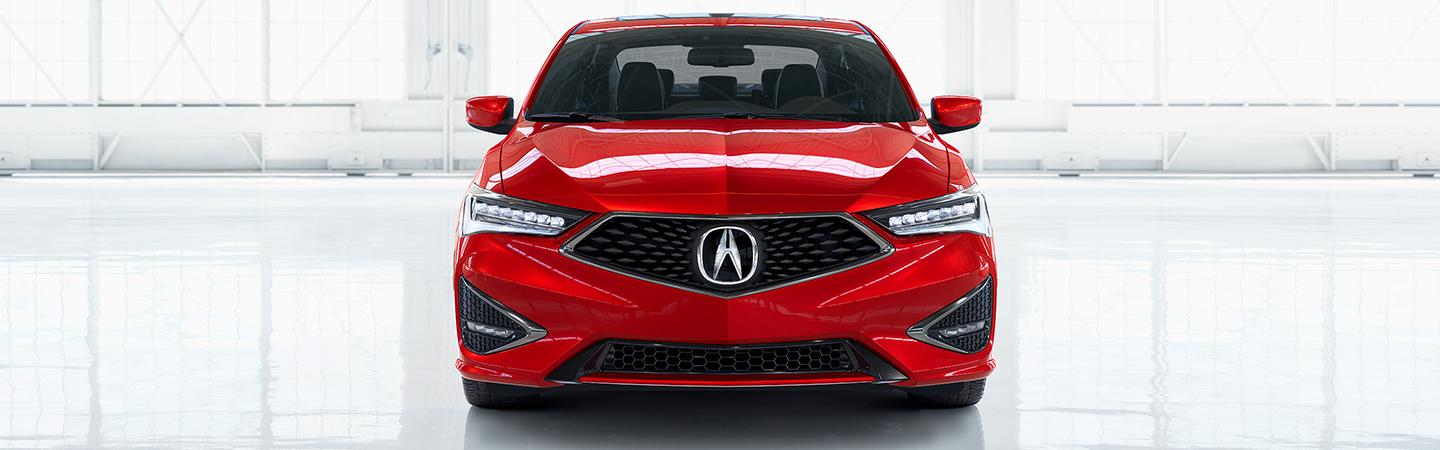 front of red acura