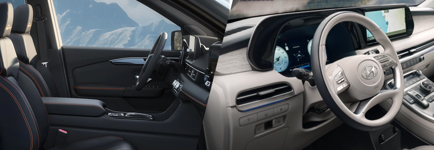 2023 Honda Pilot vs 2023 Hyundai Palisade interiorimage