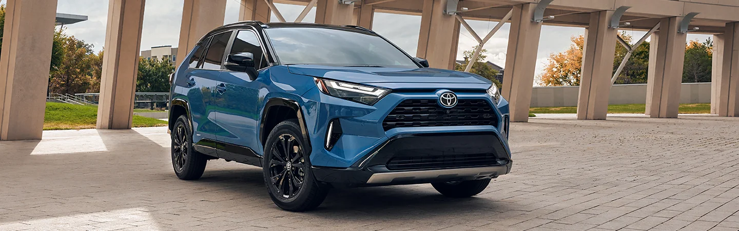 a blue parked 2024 Toyota RAV4 Limited in Leesburg FL