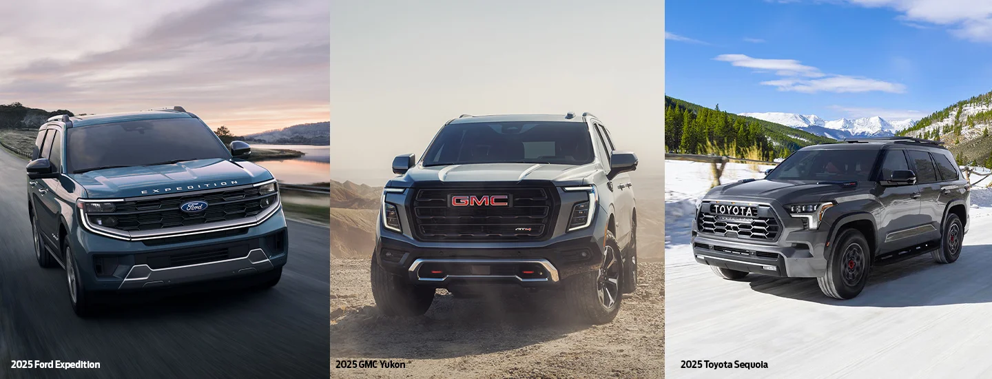 Ford Expedition vs. the 2025 GMC Yukon and 2025 Toyota Sequoia