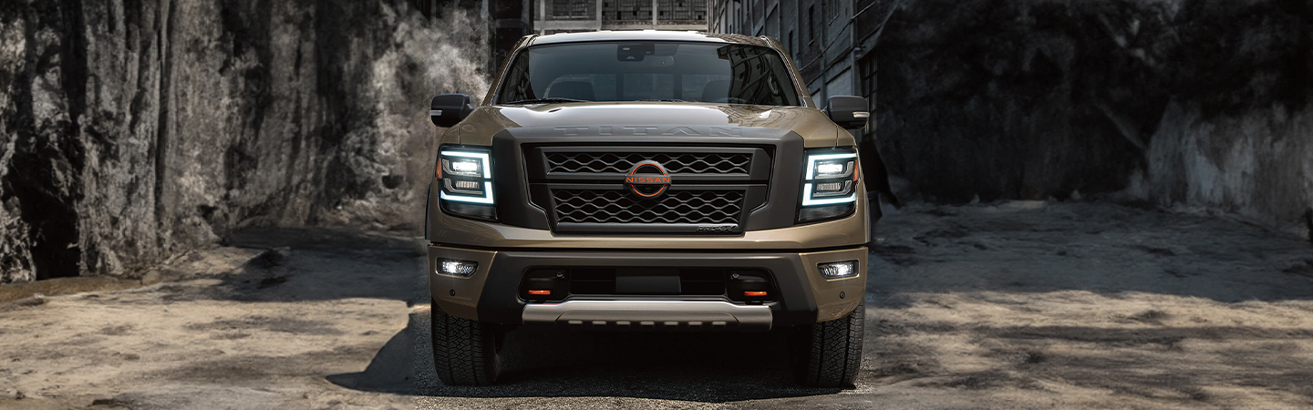 2023 Nissan Titan XD Specs Front View In Brown 