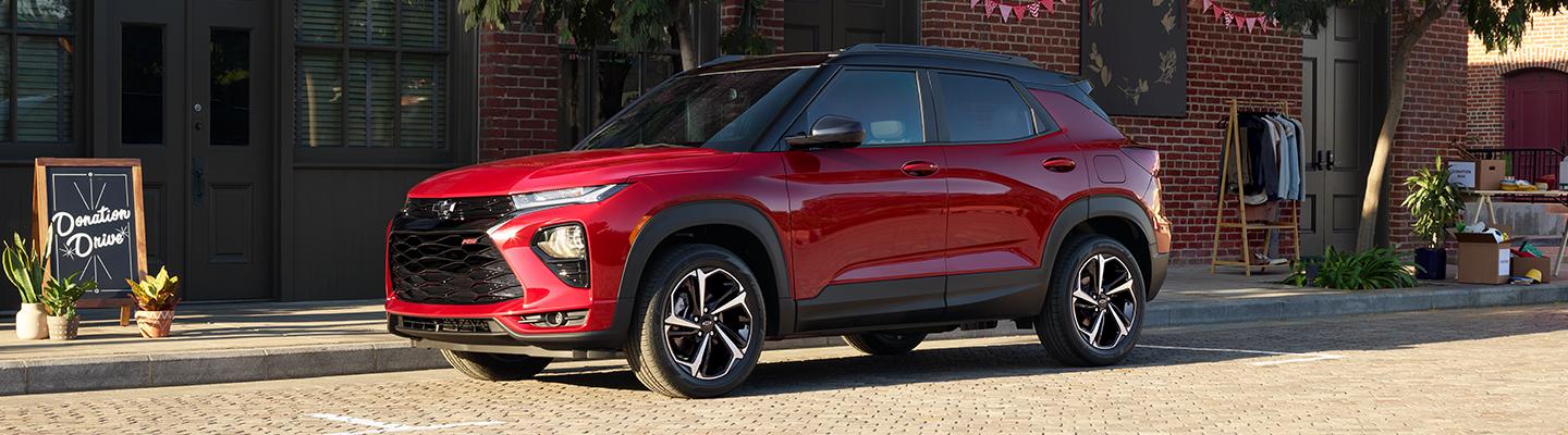 Red 2021 Trailblazer parked!