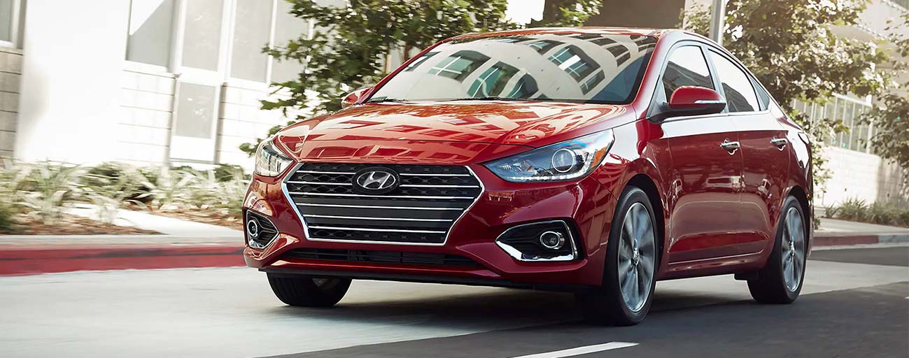 2019 Hyundai Accent front view driving