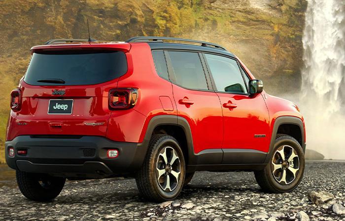 Red 2020 Renegade exterior view