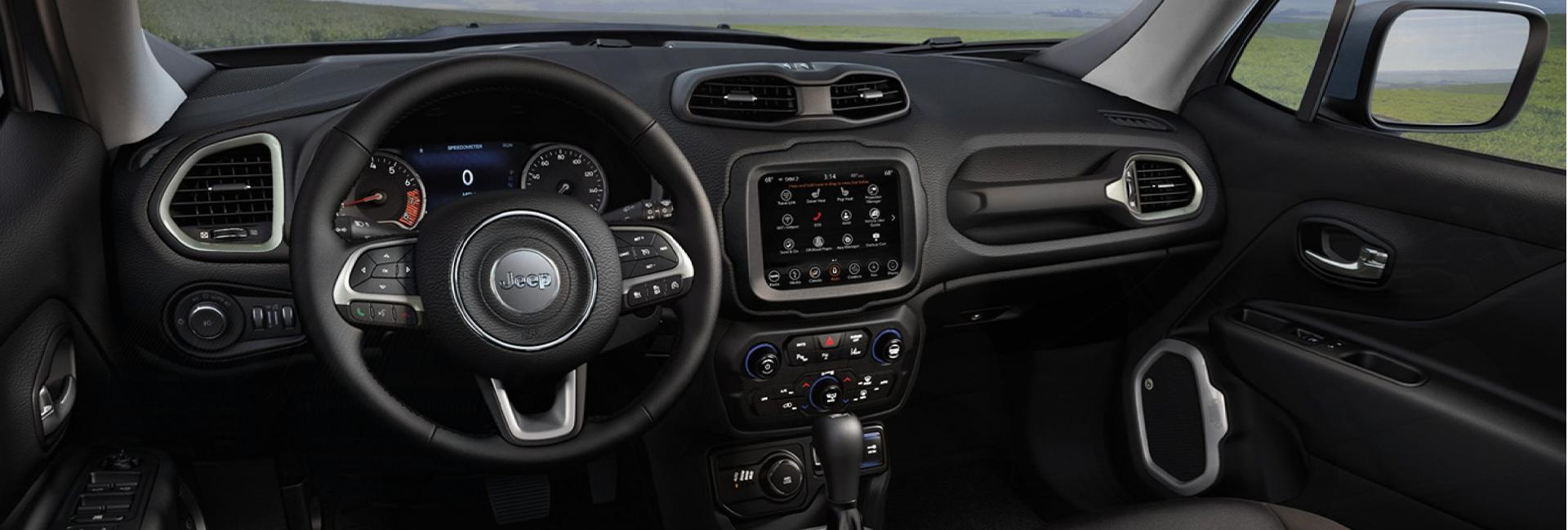 Interior view of the 2020 Renegade.