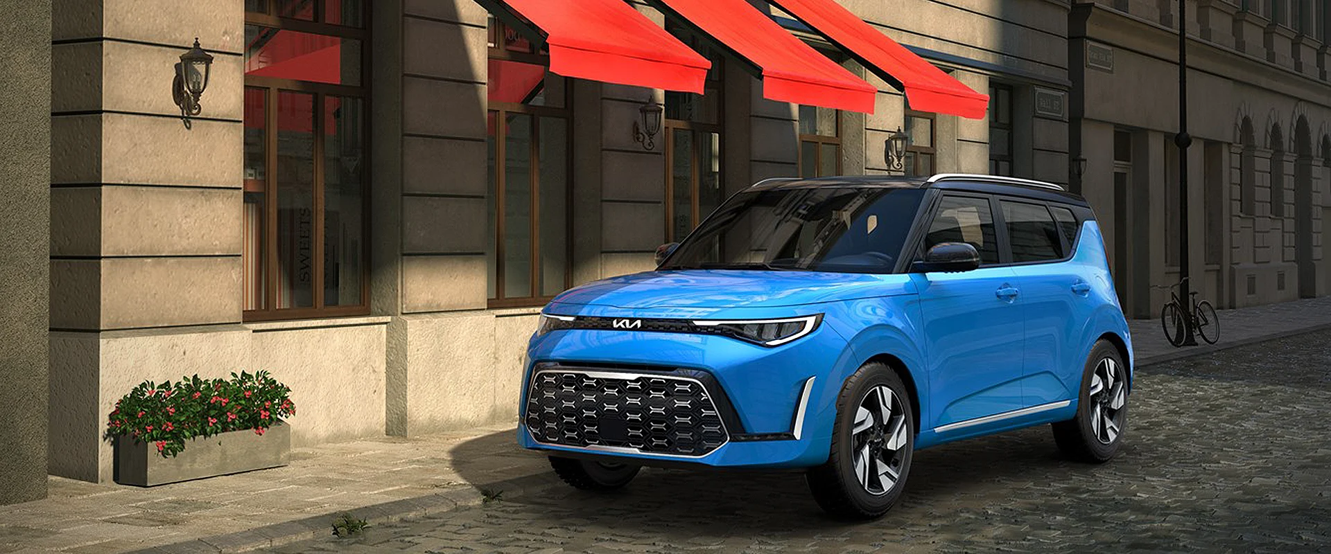 new Kia soul parked on street