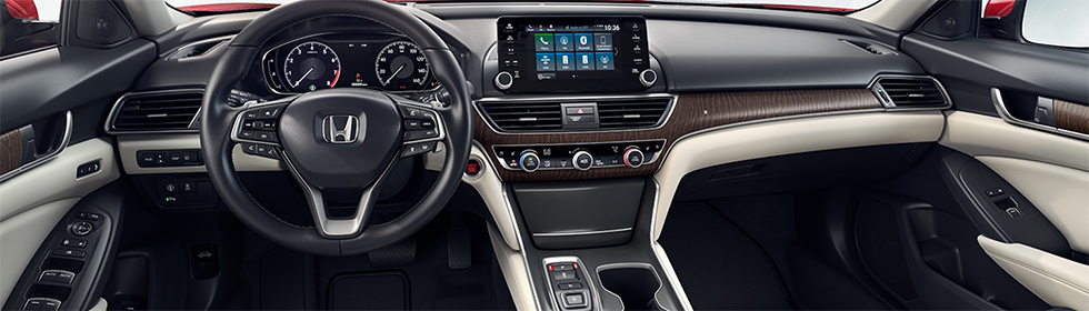 Safety features and interior of the Honda Accord- available at our Honda dealership in Gainesville, FL.