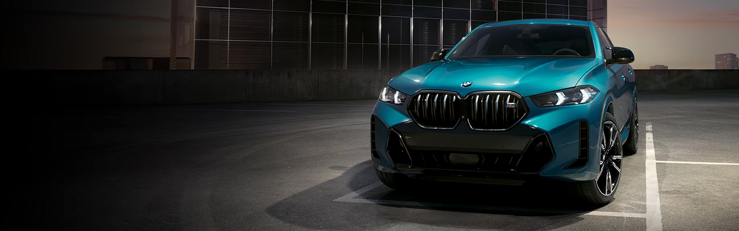 2024 BMW X6 blue frontview
