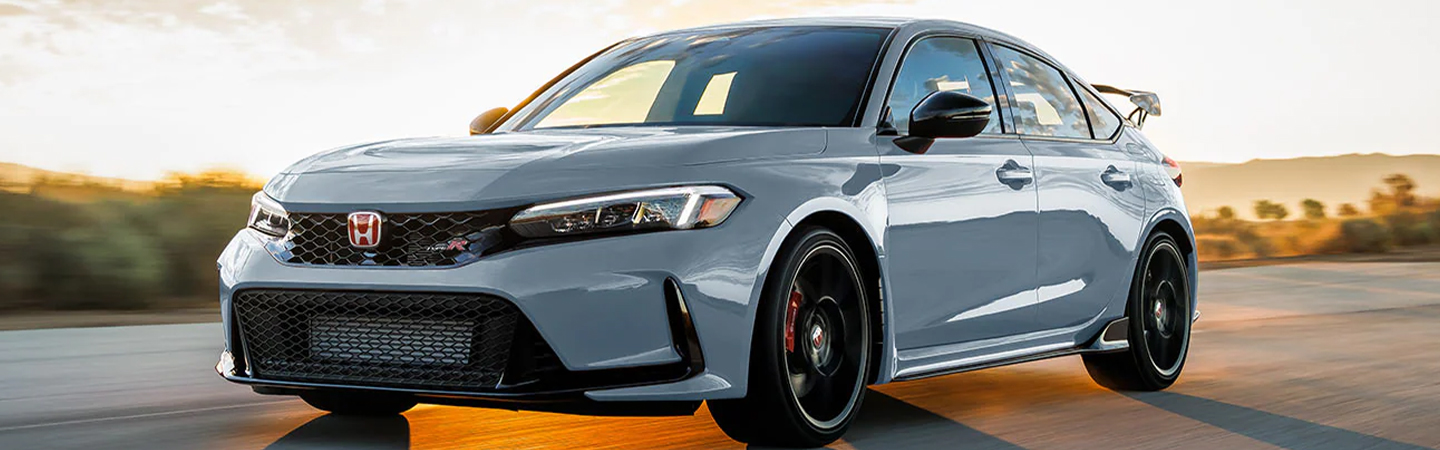 2023 Honda Civic Type R Specs  side front in silver