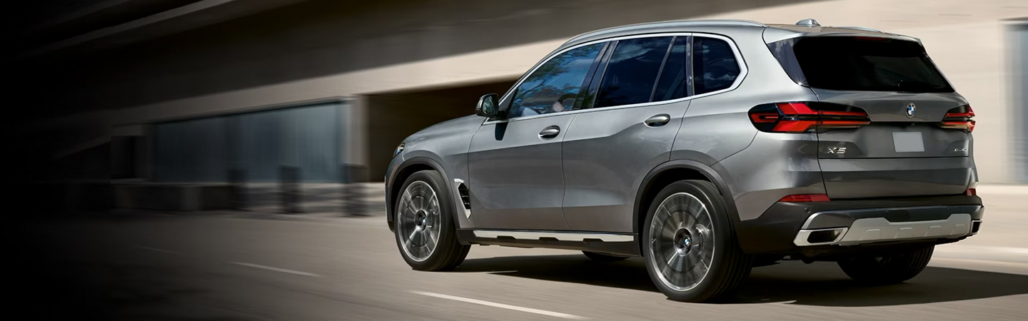 2024 BMW X5 silver rareview