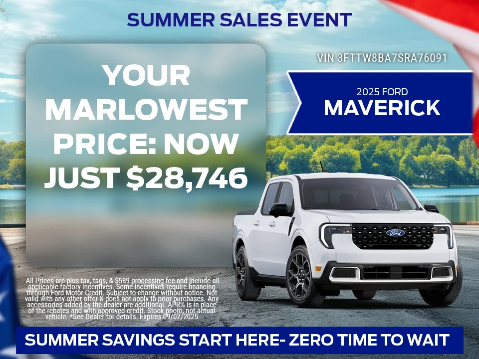 2025 Ford Mavericks offer