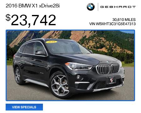 2016 BMW X1 xDrive28i - $23,742