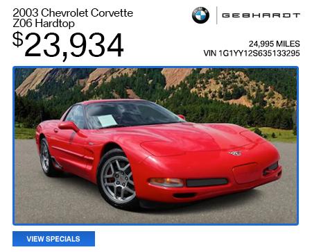 2003 Chevrolet Corvette Z06 Hardtop - $23,934
