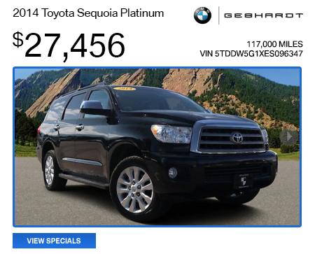 2014 Toyota Sequoia Platinum - $27,456 