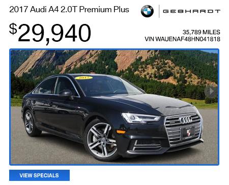 2017 Audi A4 2.0T Premium Plus - $29,940