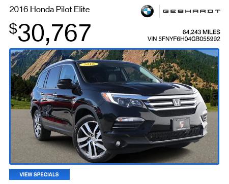 2016 Honda Pilot Elite - $30,767