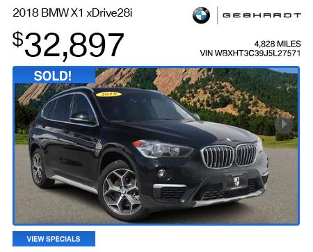 2018 BMW X1 xDrive28i - $32,897