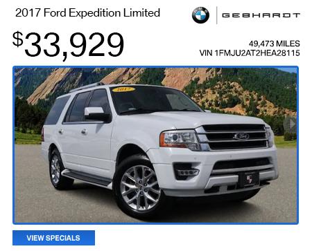 2017 Ford Expedition Limited  - $33,929