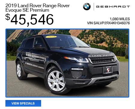 2019 Land Rover Range Rover Evoque SE Premium - $45,546