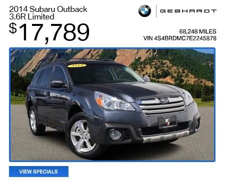 2014 Subaru Outback 3.6R Limited - $17,789